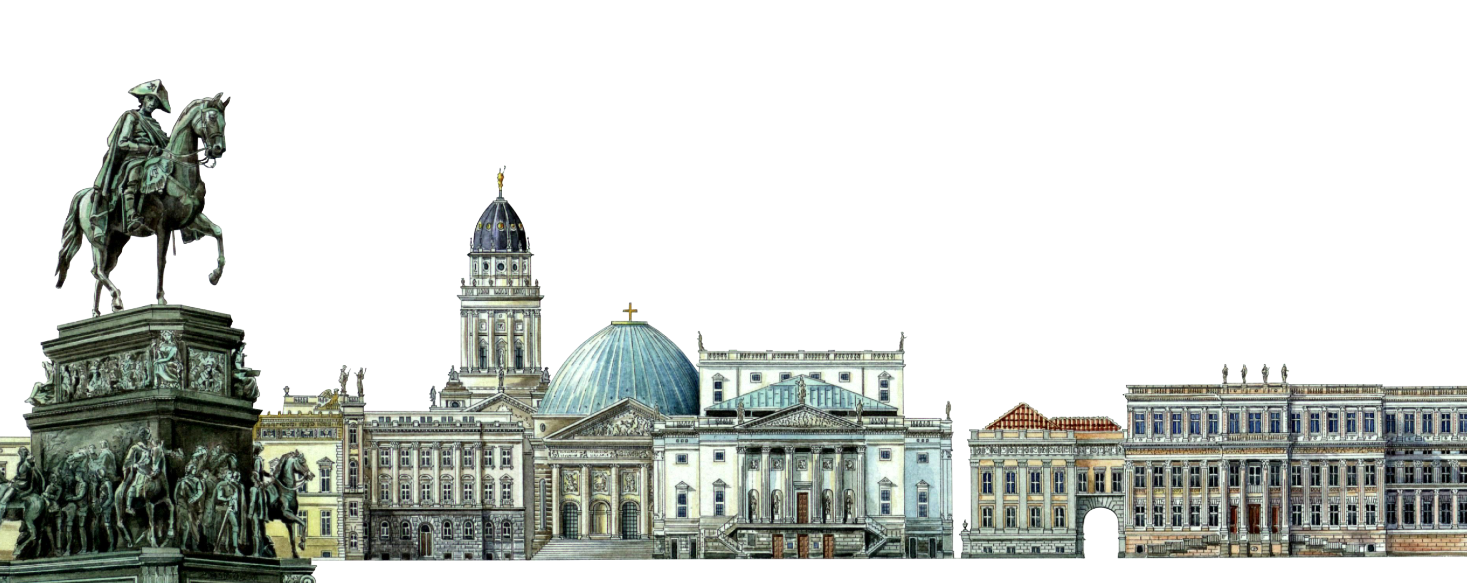 Panoramic map of Berlin