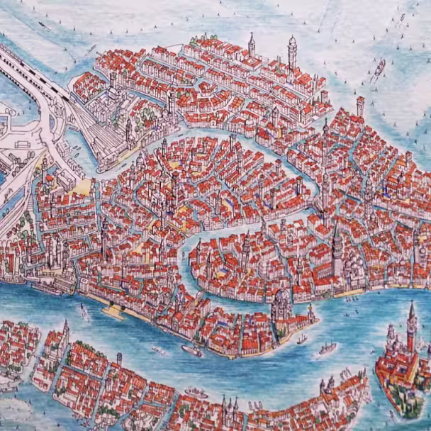 Venice lagoon map fragment