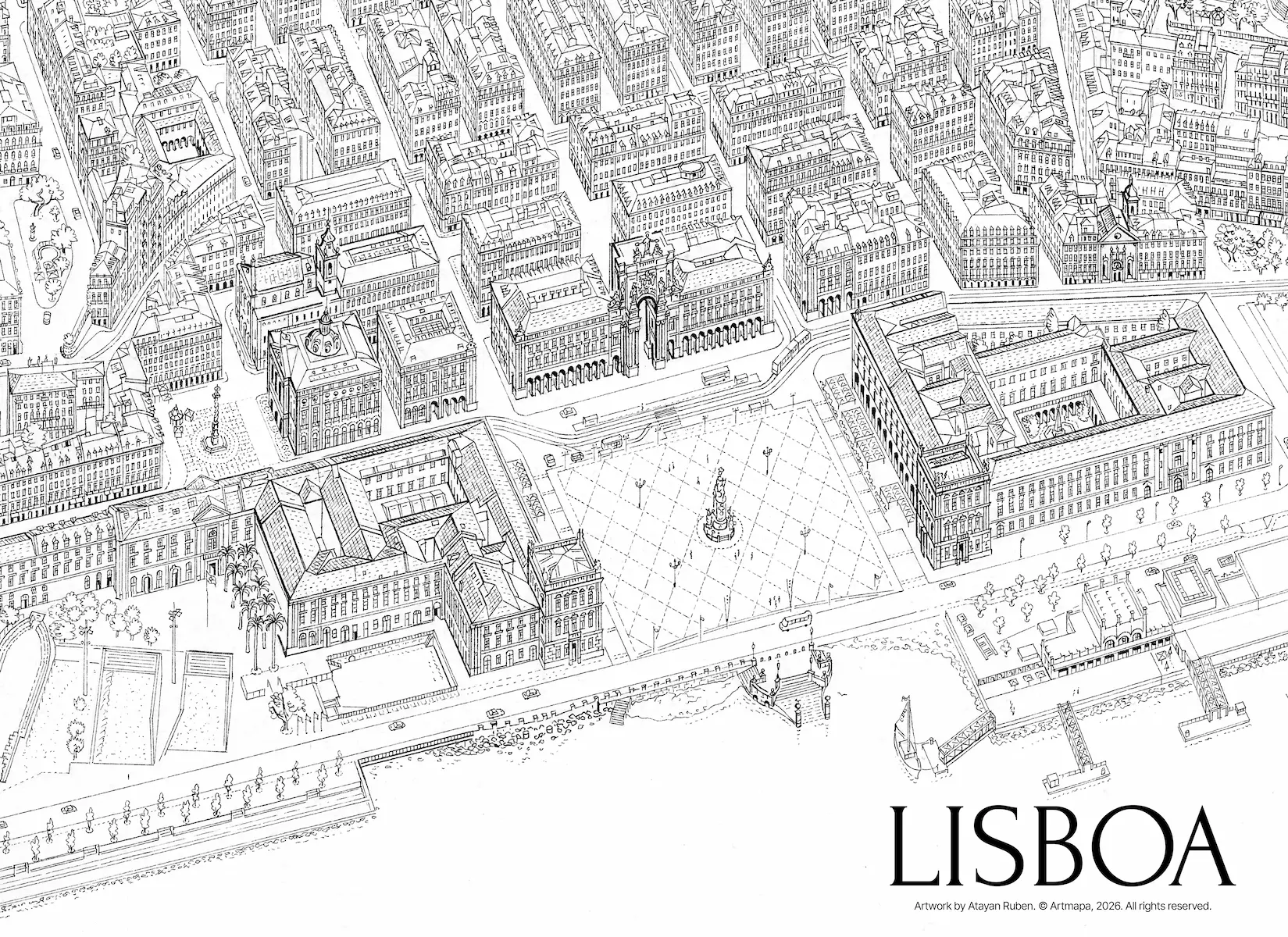 Lisbon Fragment B/W thumbnail 2